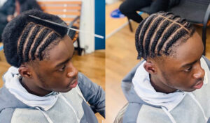 Straight Line Side Braids For Hair Growth