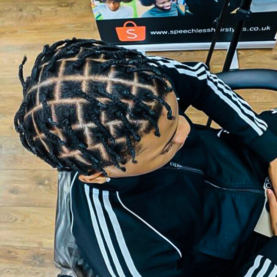 Box Braids With Rubber Band Ends